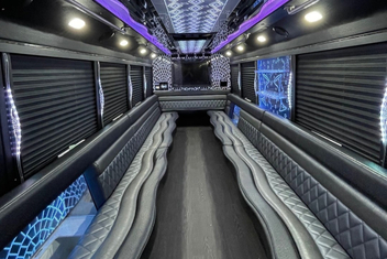 Santa Clara Party Bus Interior