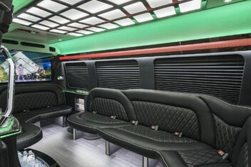 Santa Clara Sprinter Party Bus Interior