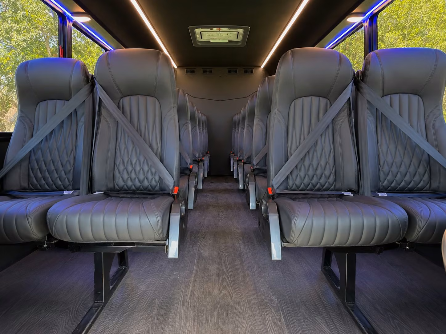 15 passenger minibus inside