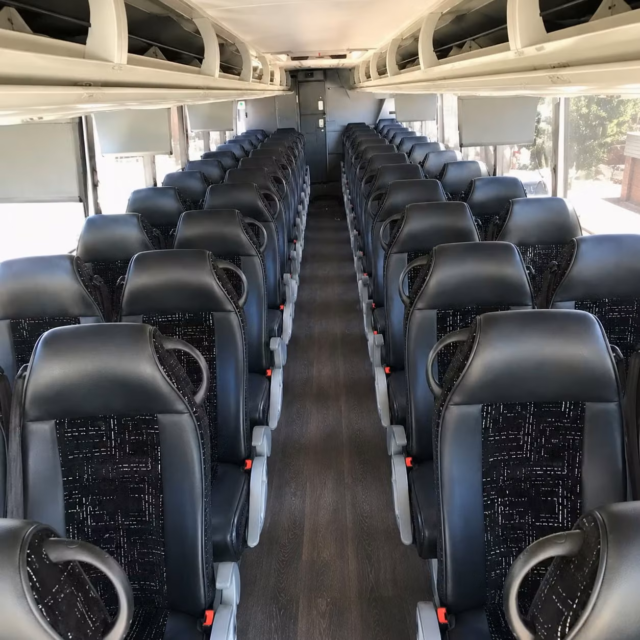 santa clara charter bus interior