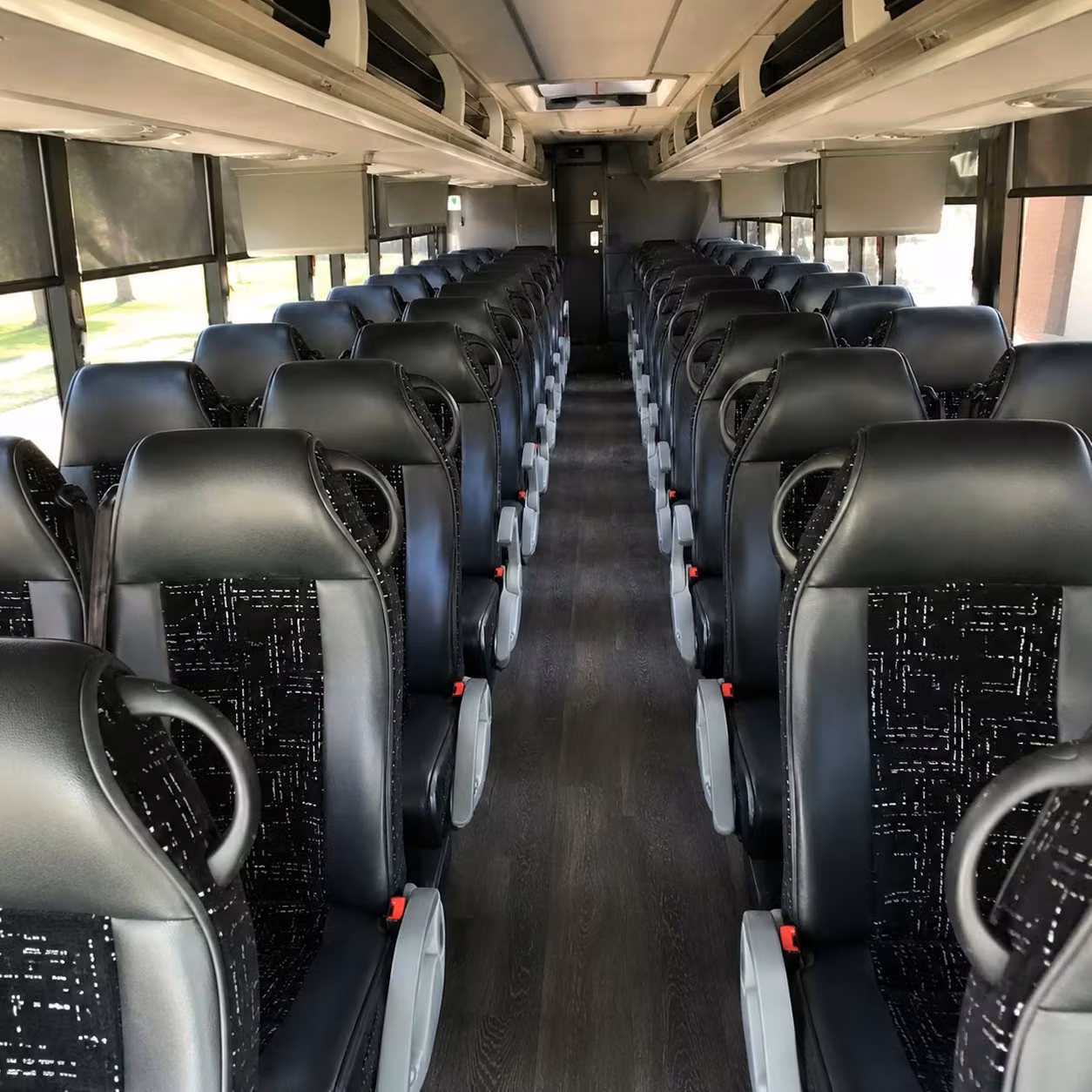 santa clara charter bus rental inside
